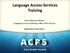 Language Access Services Training