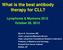 What is the best antibody therapy for CLL?