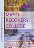 MAYO RECOVERY COLLEGE