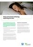 Sleep and mental wellbeing: exploring the links