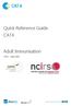 Quick Reference Guide CAT4. Adult Immunisation