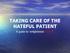 TAKING CARE OF THE HATEFUL PATIENT. A guide to enlightened hatred