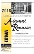 College of Dentistry. The 101st Annual Meeting of The University of Iowa Dental Alumni Association