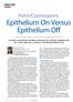 Epithelium On Versus Epithelium Off
