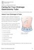 Caring for Your Drainage Gastrostomy Tube