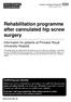 Rehabilitation programme after cannulated hip screw surgery