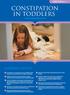 CONSTIPATION IN TODDLERS