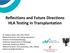 Reflections and Future Directions HLA Testing in Transplantation