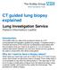 CT guided lung biopsy explained