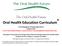 Oral Health Education Curriculum