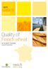 > PUBLICATION October 2017 HARVEST Quality of French wheat AT DELIVERY TO INLAND COLLECTION SILOS