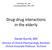 Drug-drug interactions in the elderly
