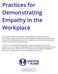 Practices for Demonstrating Empathy in the Workplace