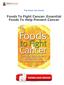 Foods To Fight Cancer: Essential Foods To Help Prevent Cancer Books