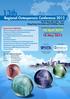 13th. Regional Osteoporosis Conference April May May 2012 (Sat Sun) Hong Kong Convention and Exhibition Centre