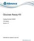 Glucose Assay Kit. Catalog Number KA assays Version: 07. Intended for research use only.
