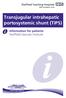 Transjugular intrahepatic portosystemic shunt (TIPS) Information for patients Sheffield Vascular Institute