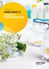 FOOD SERVICES FOOD SAFETY: LIMITS OF CONTAMINATION