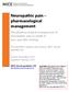 Neuropathic pain pharmacological management