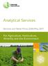 Analytical Services. Services and Retail Prices 2016/May For Agriculture, Horticulture, Amenity and the Environment