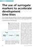 The use of surrogate markers to accelerate development time-lines