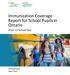 Immunization Coverage Report for School Pupils in Ontario School Year