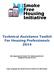 Technical Assistance Toolkit For Housing Professionals 2014 Developed by the Smoke Free Housing Initiative Sedgwick County, Kansas
