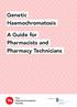 Genetic Haemochromatosis. A Guide for Pharmacists and Pharmacy Technicians