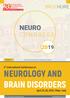 NEUROLOGY AND BRAIN DISORDERS NEURO CONGRESS BROCHURE. 3 rd International Conference on. April 25-26, 2019 Milan, Italy. Theme: