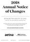 2018 Annual Notice of Changes