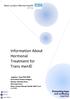 Information About Hormonal Treatment for Trans men