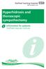Hyperhidrosis and thorascopic sympathectomy. Information for patients Sheffield Vascular Institute