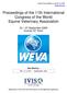 Proceedings of the 11th International Congress of the World Equine Veterinary Association