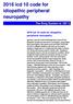 2016 icd 10 code for idiopathic peripheral neuropathy