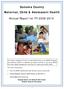 Sonoma County Maternal, Child & Adolescent Health. Annual Report for FY