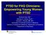 PTSD for PAG Clinicians: Empowering Young Women with PTSD
