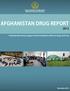 AFGHANISTAN DRUG REPORT