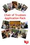 Chair of Trustees Application Pack