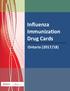 Influenza Immunization Drug Cards. Ontario (2017/18)