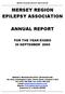 MERSEY REGION EPILEPSY ASSOCIATION ANNUAL REPORT