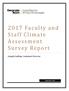 2017 Faculty and Staff Climate Assessment Survey Report. Joseph Ludlum, Assistant Director