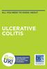 ULCERATIVE COLITIS FUNDING RESEARCH INTO DISEASES OF THE GUT, LIVER & PANCREAS