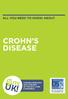 CROHN S DISEASE FUNDING RESEARCH INTO DISEASES OF THE GUT, LIVER & PANCREAS