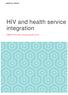 HIV and health service integration