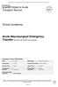 Acute Neurosurgical Emergency Transfer [see also CATS SOP neurosurgical]