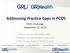 Addressing Practice Gaps in PCOS