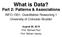 What is Data? Part 2: Patterns & Associations. INFO-1301, Quantitative Reasoning 1 University of Colorado Boulder