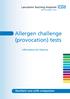 Allergen challenge (provocation) tests