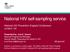 National HIV self-sampling service