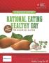 American Heart Association s National Eating Healthy Day Resource Guide